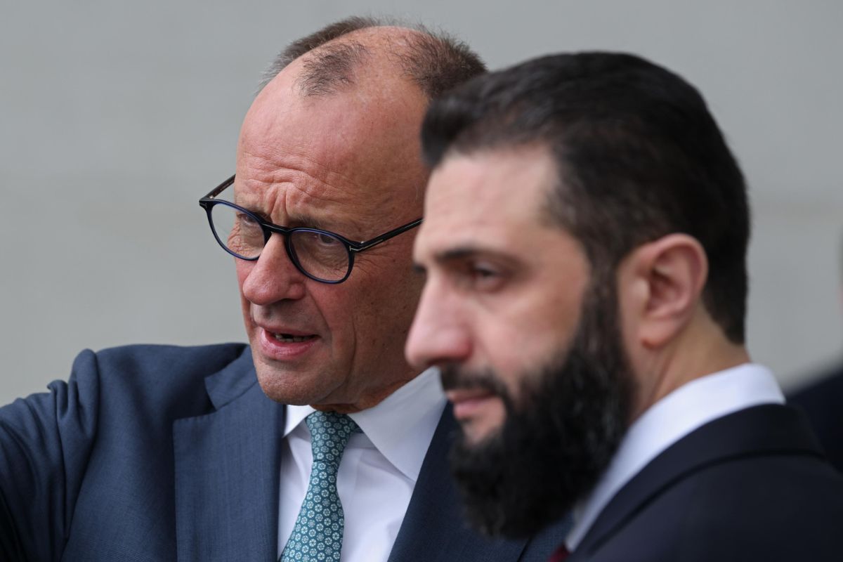 Germania-Siria: il vertice tra Merz e al-Sharaa (Foto: ANSA-EPA/SEAN GALLUP)