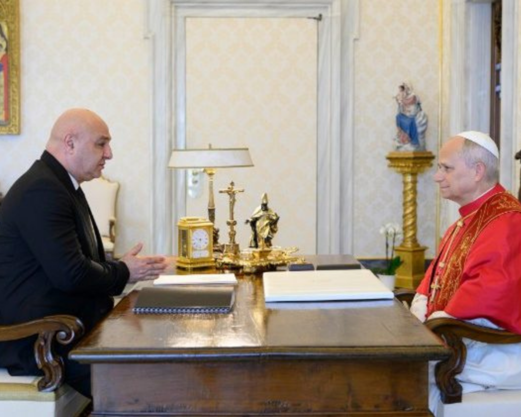 Papa Leone XIV riceve il Presidente libanese Joseph Aoun ©Vatican Media