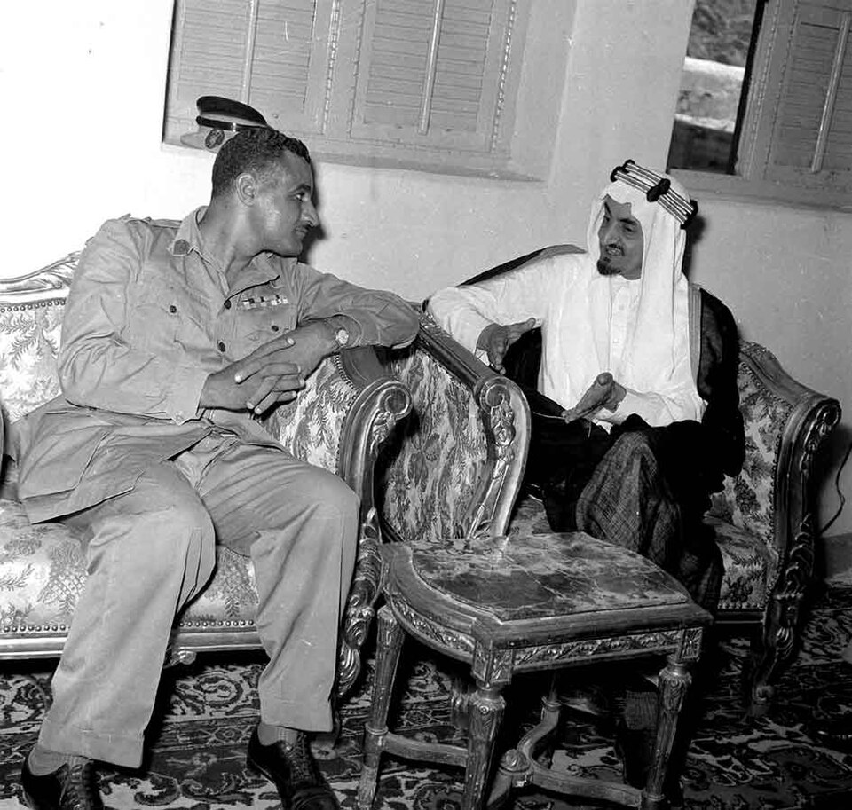 Gamal Abdel Nasser in visita in Arabia Saudita (1954)